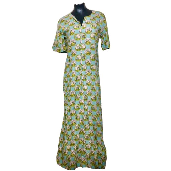Vintage Dresses & Skirts - Vintage 1970s Storybook Maxi Maternity Dress